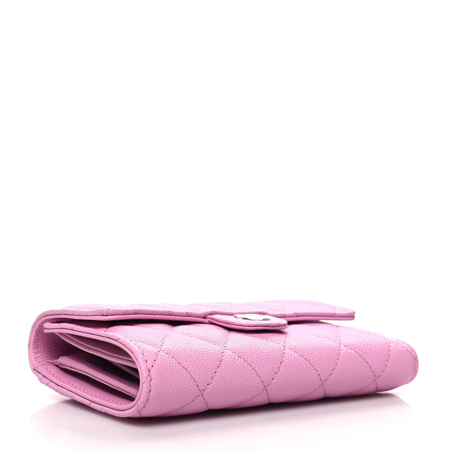 Chanel Caviar Quilted Medium Flap Wallet Pink 4 of 10