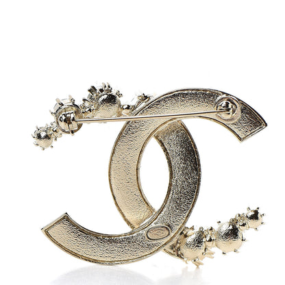 Chanel Crystal Over The Rainbow CC Brooch Gold Multicolor 3 of 5