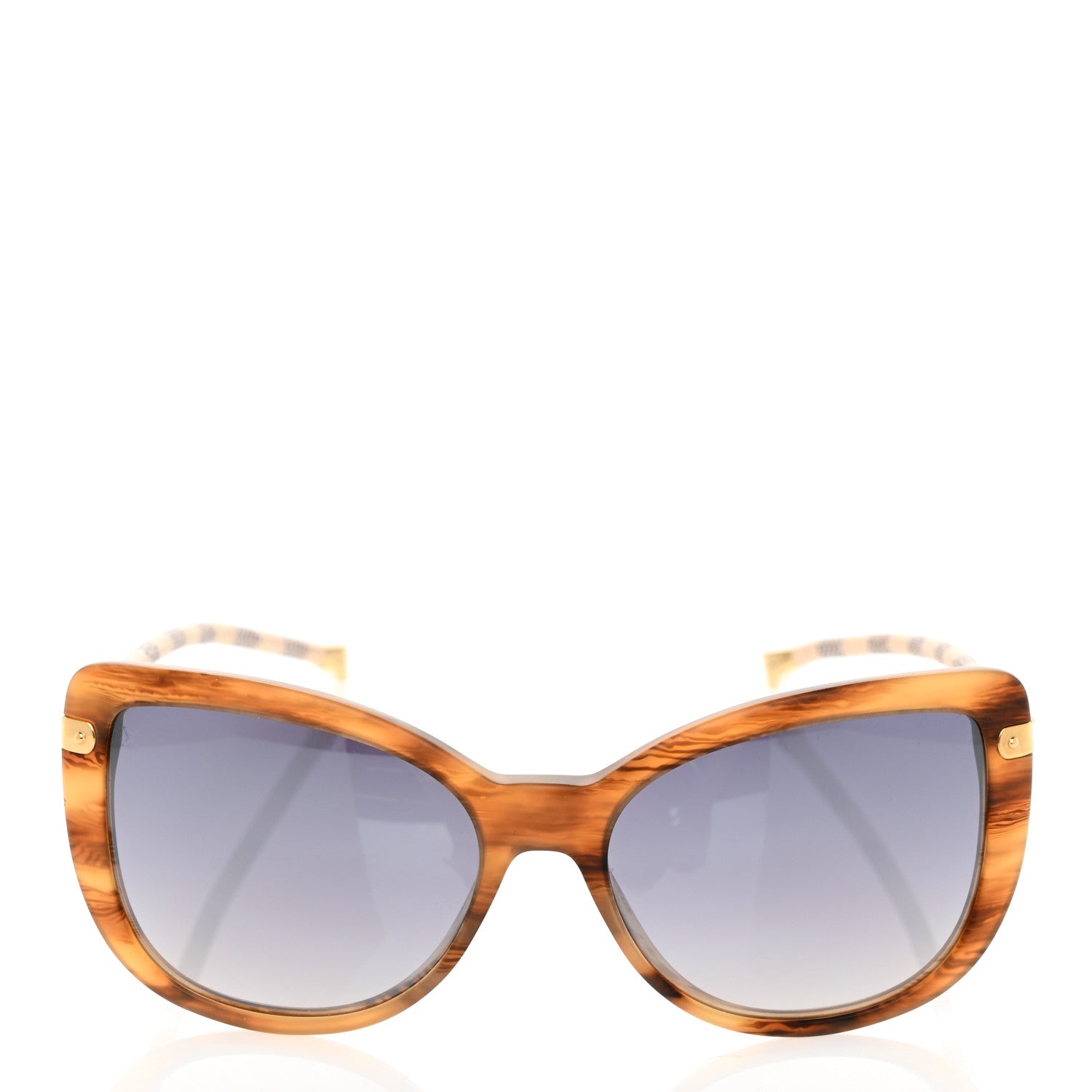 Louis Vuitton Damier Azur Charlotte Sunglasses Z0917W Tortoise 2 of 7