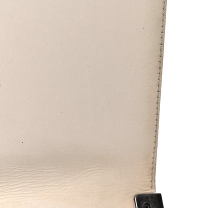 Chanel Glazed Calfskin Medium Boy Flap White Black 17 of 29