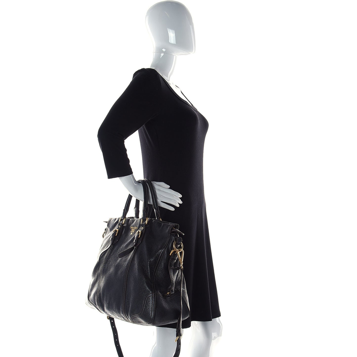 Cervo Antik Shoulder Bag Black