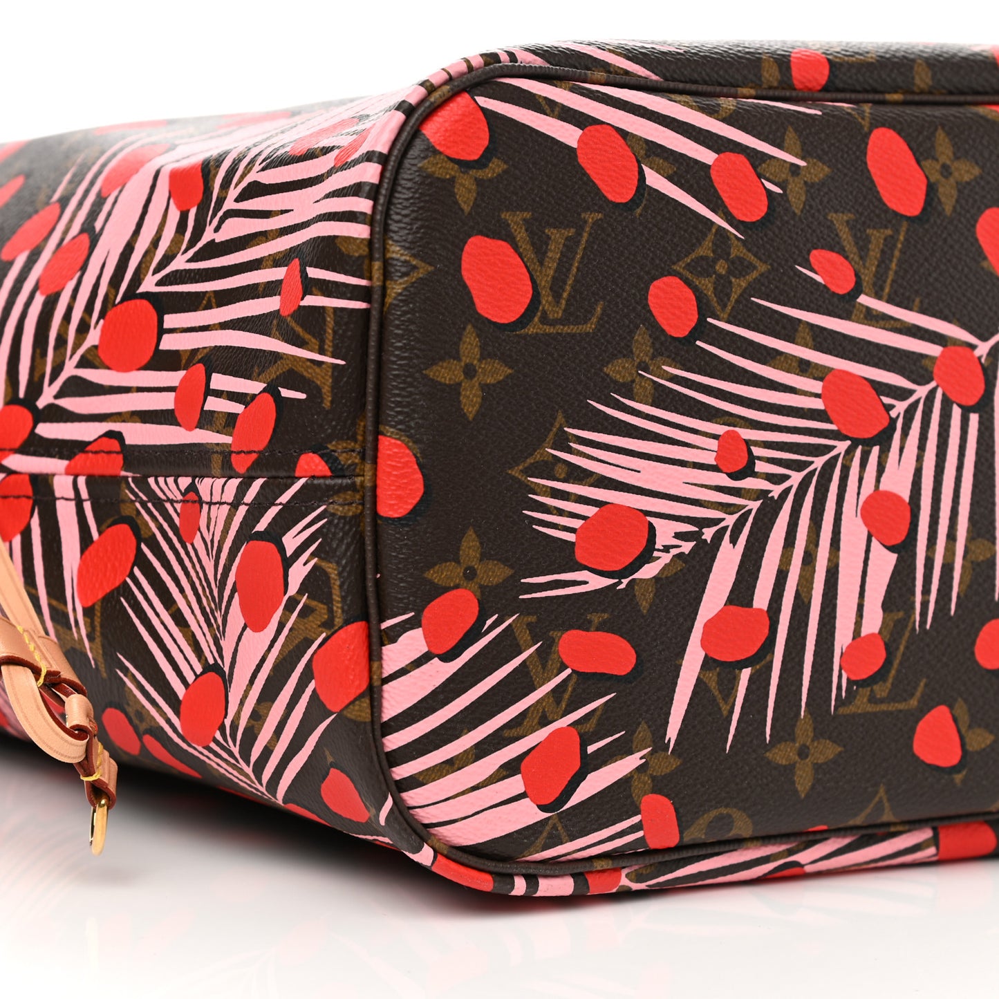 Monogram Jungle Dots Neo Neverfull MM Sugar Pink Poppy
