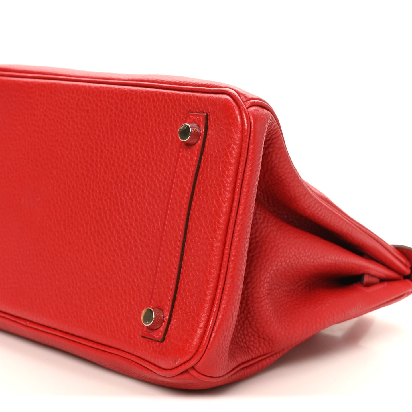 Taurillon Clemence Birkin 30 Rouge Casaque