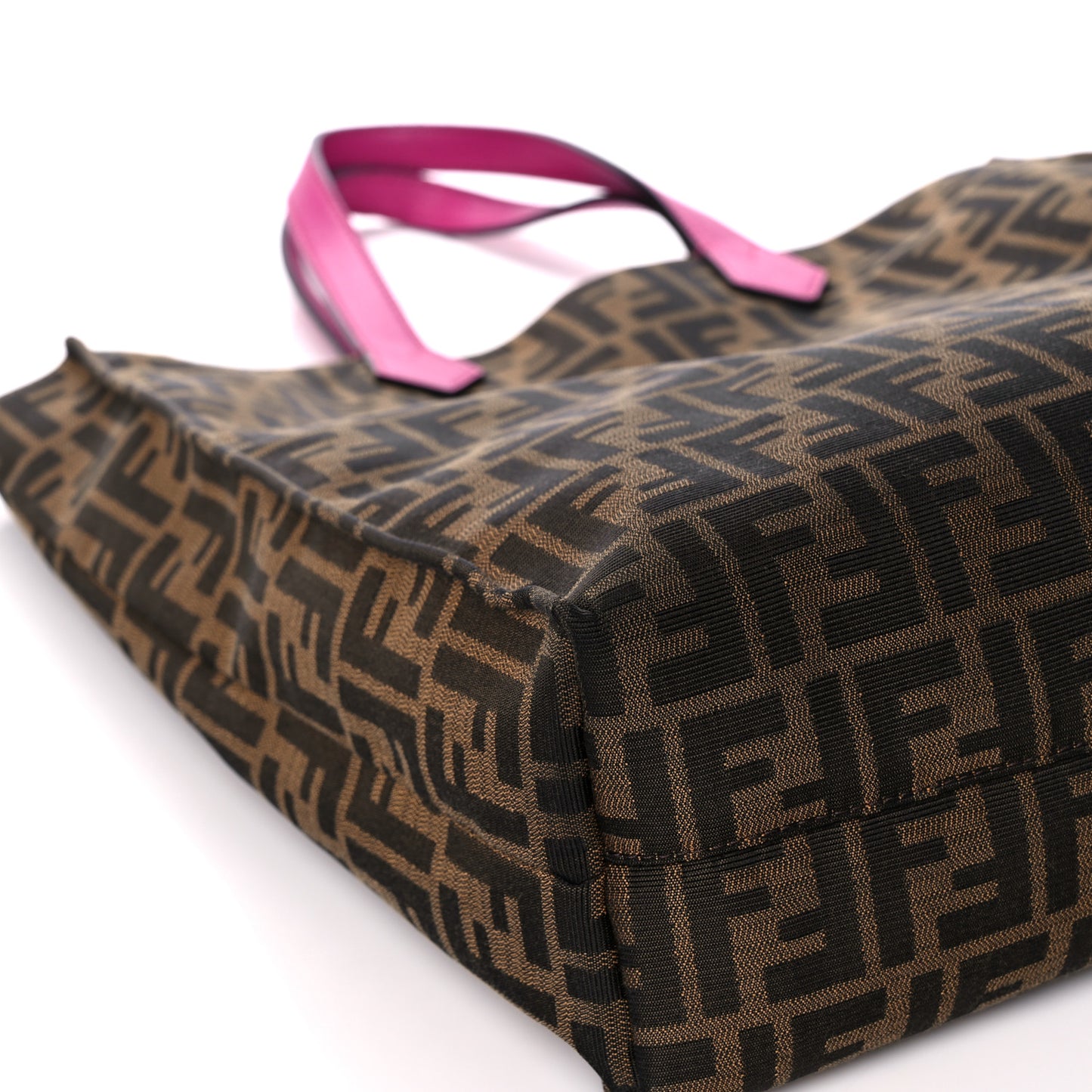 Zucca Vitello Elite Special Shopping Tote Tobacco Fuxia