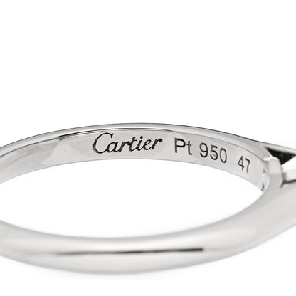 Cartier Platinum Diamond .30ct 1895 Solitaire Engagement Ring 47 4 4 of 5
