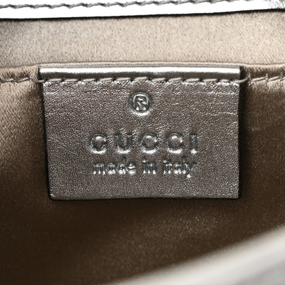 Gucci Sequin Matelasse Mini GG Marmont Shoulder Bag Silver 6 of 10