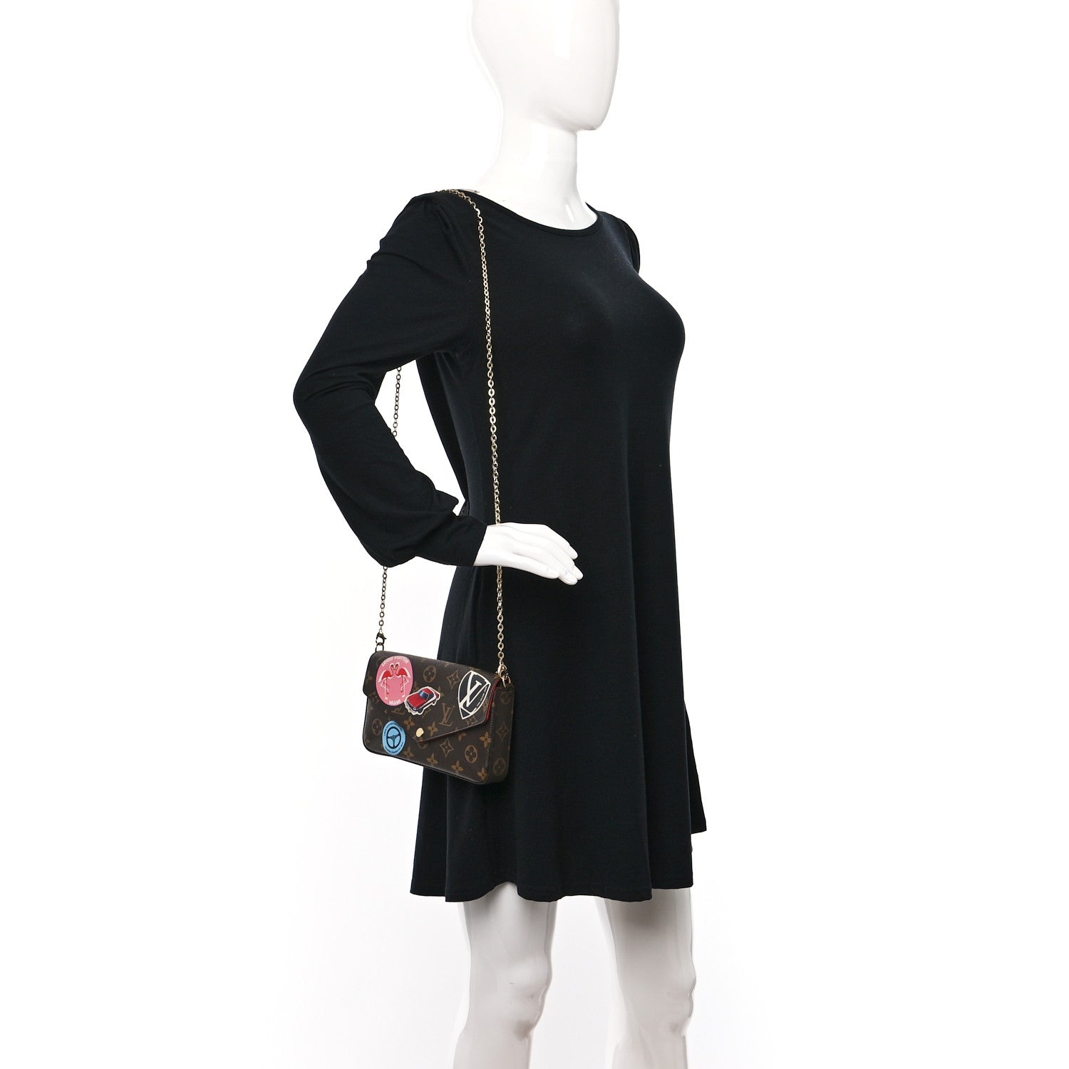Louis Vuitton Monogram World Tour Pochette Felicie 2 of 8