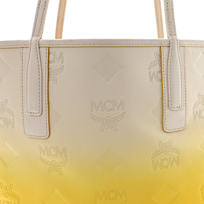 MCM Calfskin Ottomar Gradation Liz Shopper Tote Old Gold 9 of 12