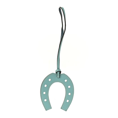 Hermes Swift Paddock Horseshoe Bag Charm Bleu Atoll Colvert 1 of 4