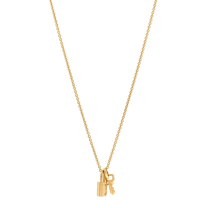 Louis Vuitton 18K Yellow Gold Lockit Key Pendant Necklace 1 of 5