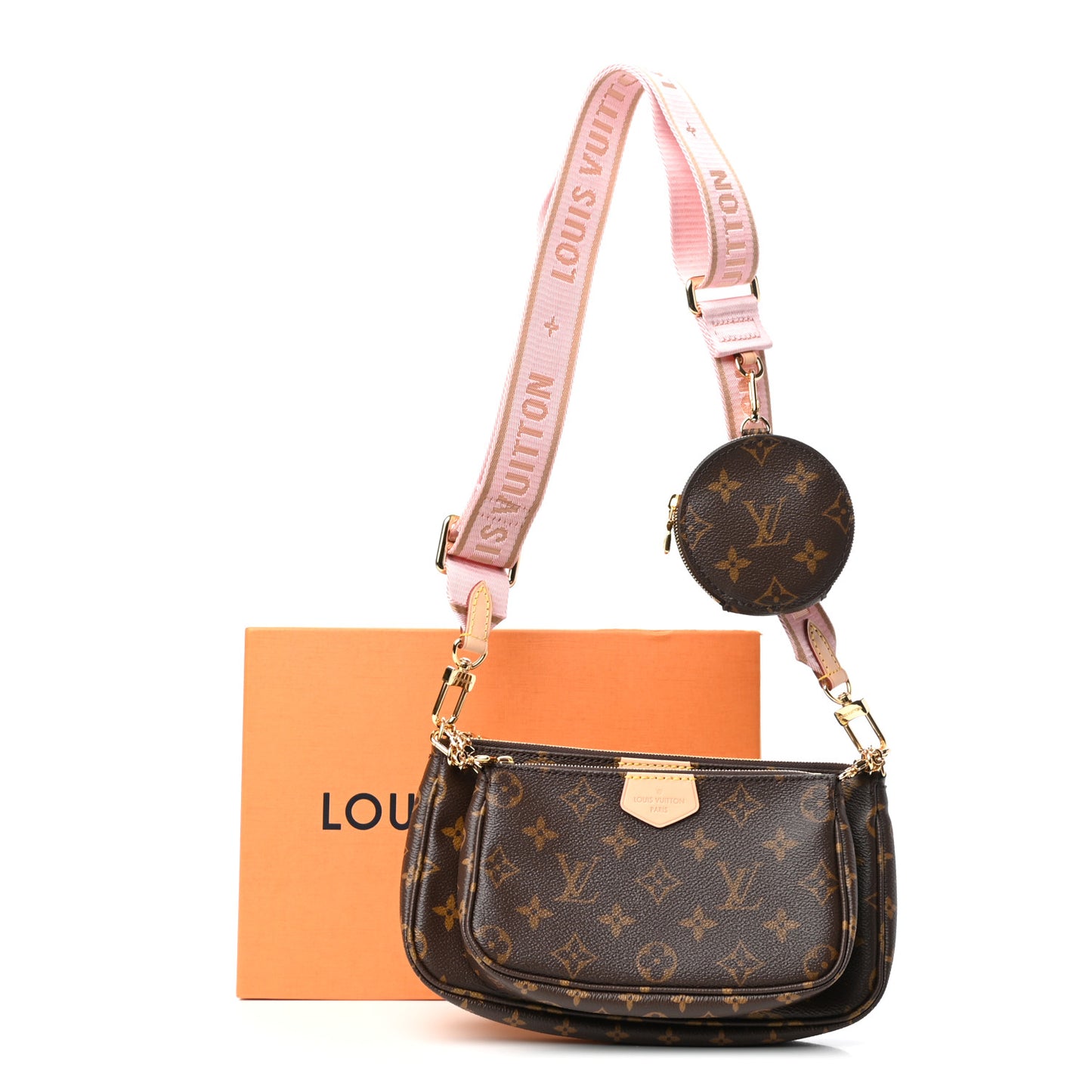 Monogram Multi Pochette Accessories Rose Clair