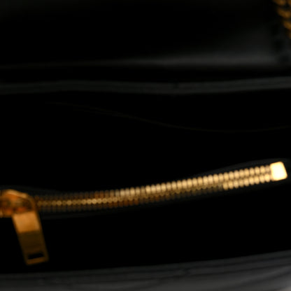 Saint Laurent Calfskin Y Quilted Monogram Small Loulou Chain Satchel Black 5 of 10