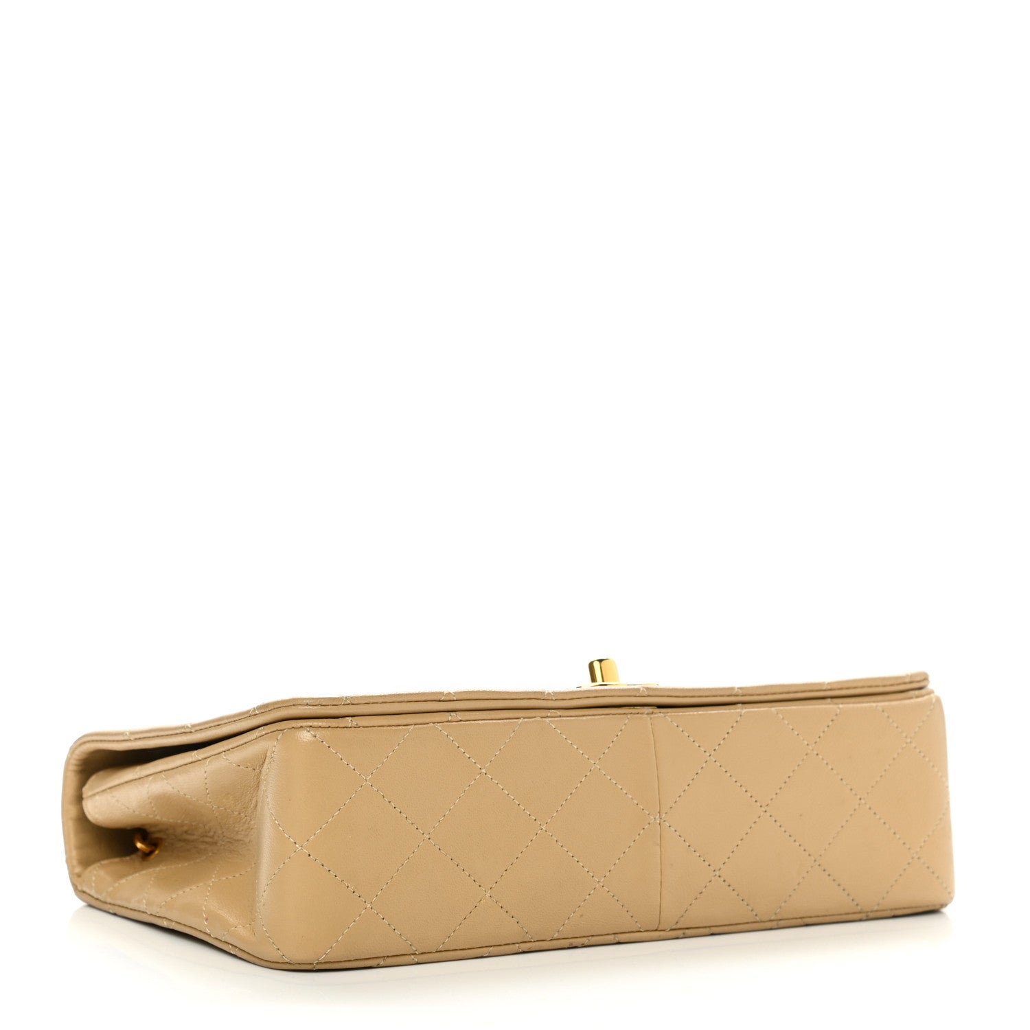 Chanel Lambskin Quilted Small Single Flap Beige 3 of 11