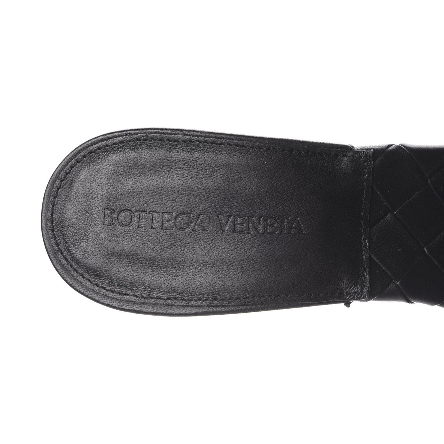 Nappa Maxi Intrecciato Lido Mule Sandals 40 Black