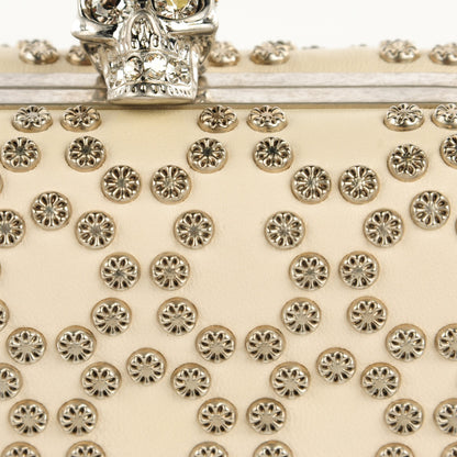 Alexander McQueen Studded Skull Box Clutch White 6 of 8