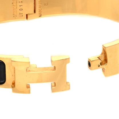 Hermes Enamel Narrow Clic Clac H Bracelet GM Black 5 of 7