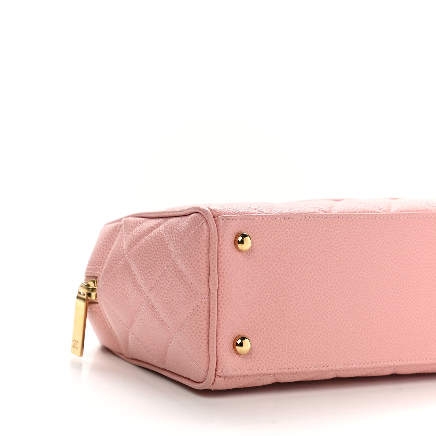 Caviar Quilted Small Bowler Pink