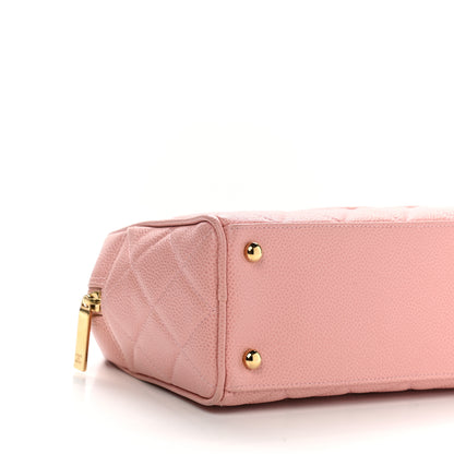 Chanel Caviar Quilted Small Bowler Pink 9 of 10
