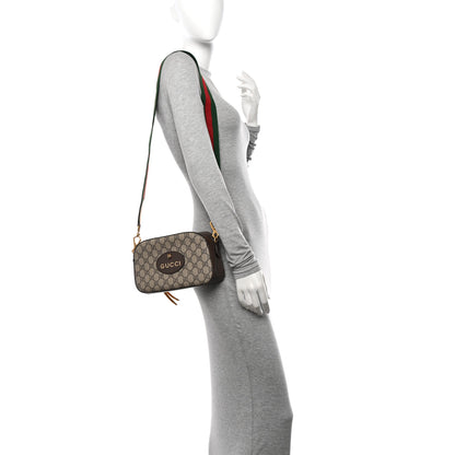 Gucci GG Supreme Monogram Web Neo Vintage Shoulder Bag Beige New Acero Crop 3 of 10