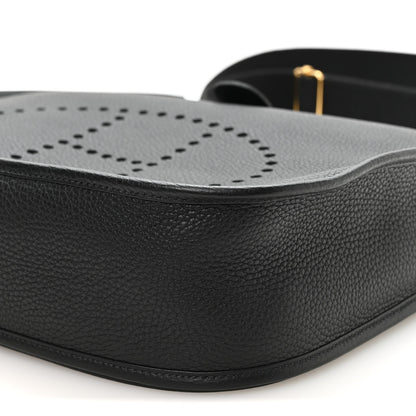 Hermes Taurillon Clemence Evelyne III GM Black 9 of 9