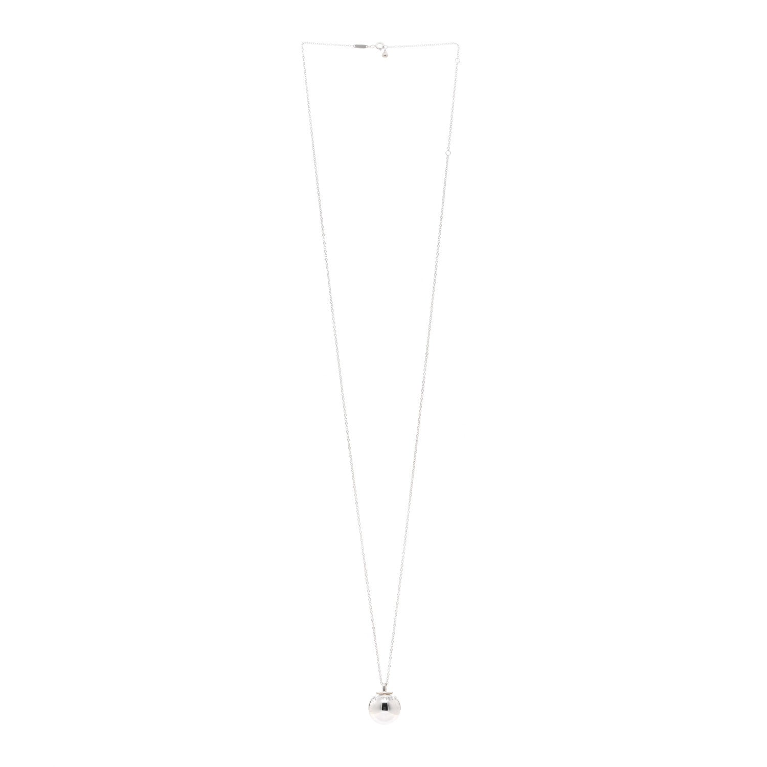 Tiffany Sterling Silver 19mm HardWear Ball Pendant Necklace 3 of 4
