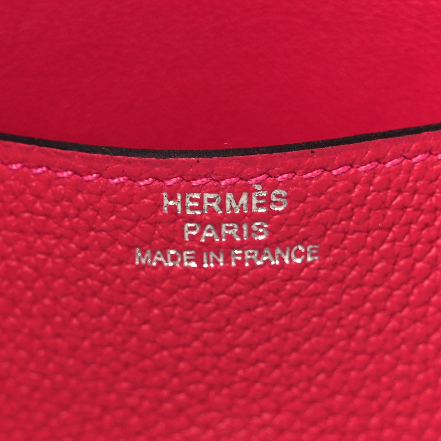 Hermes Togo Dogon Card Case Framboise 6 of 8