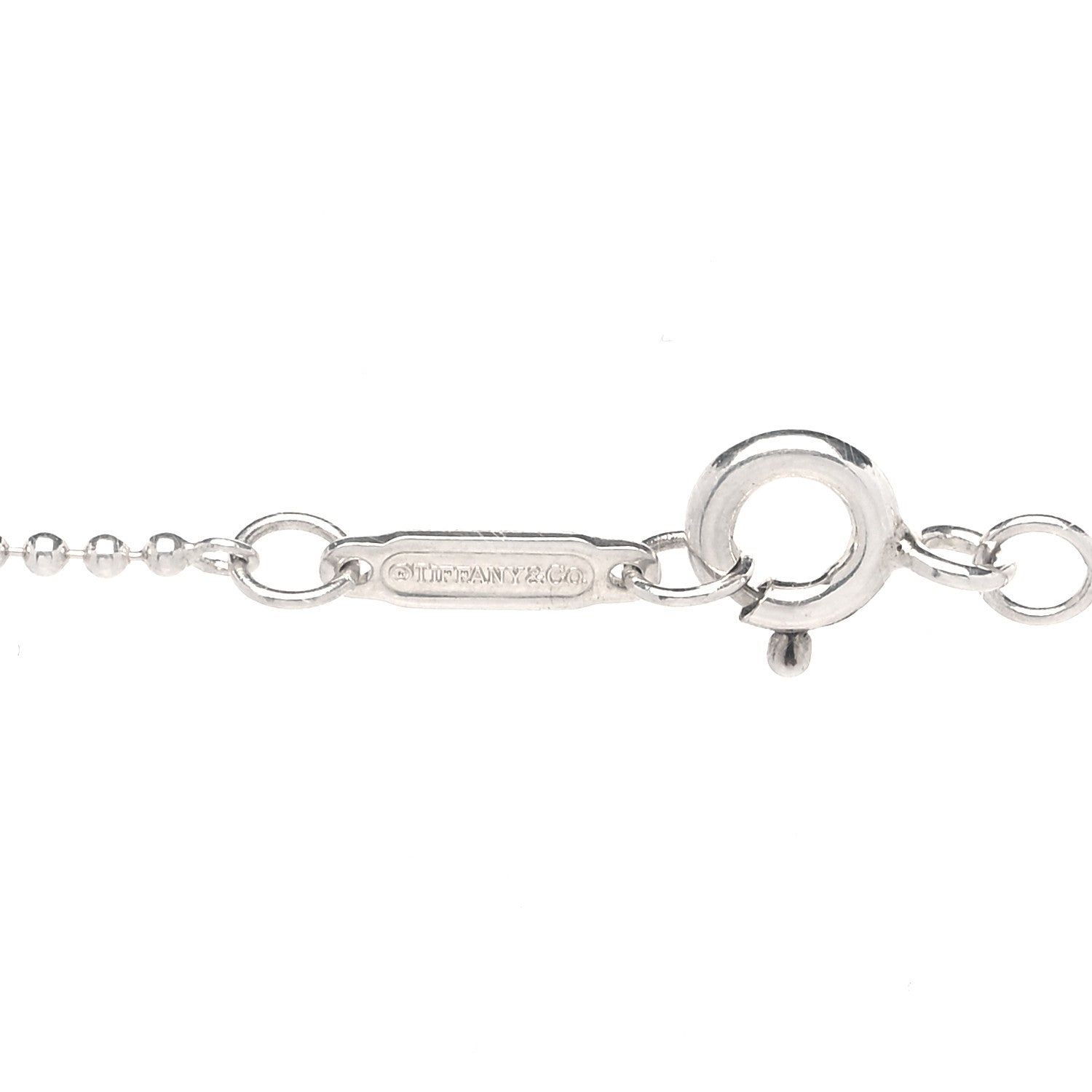 Tiffany Sterling Silver Rubedo Mom Heart Tag Key Pendant Necklace 4 of 5