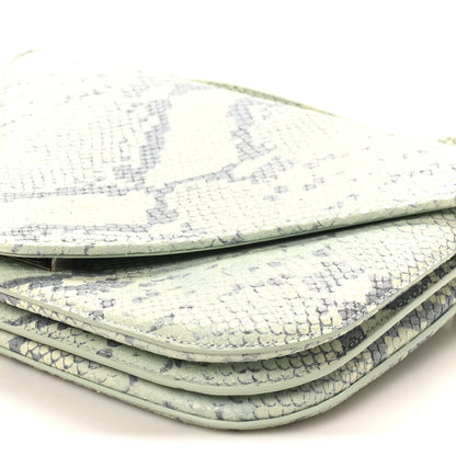 Bottega Veneta Snakeskin Mount Envelope Bag Green 9 of 9