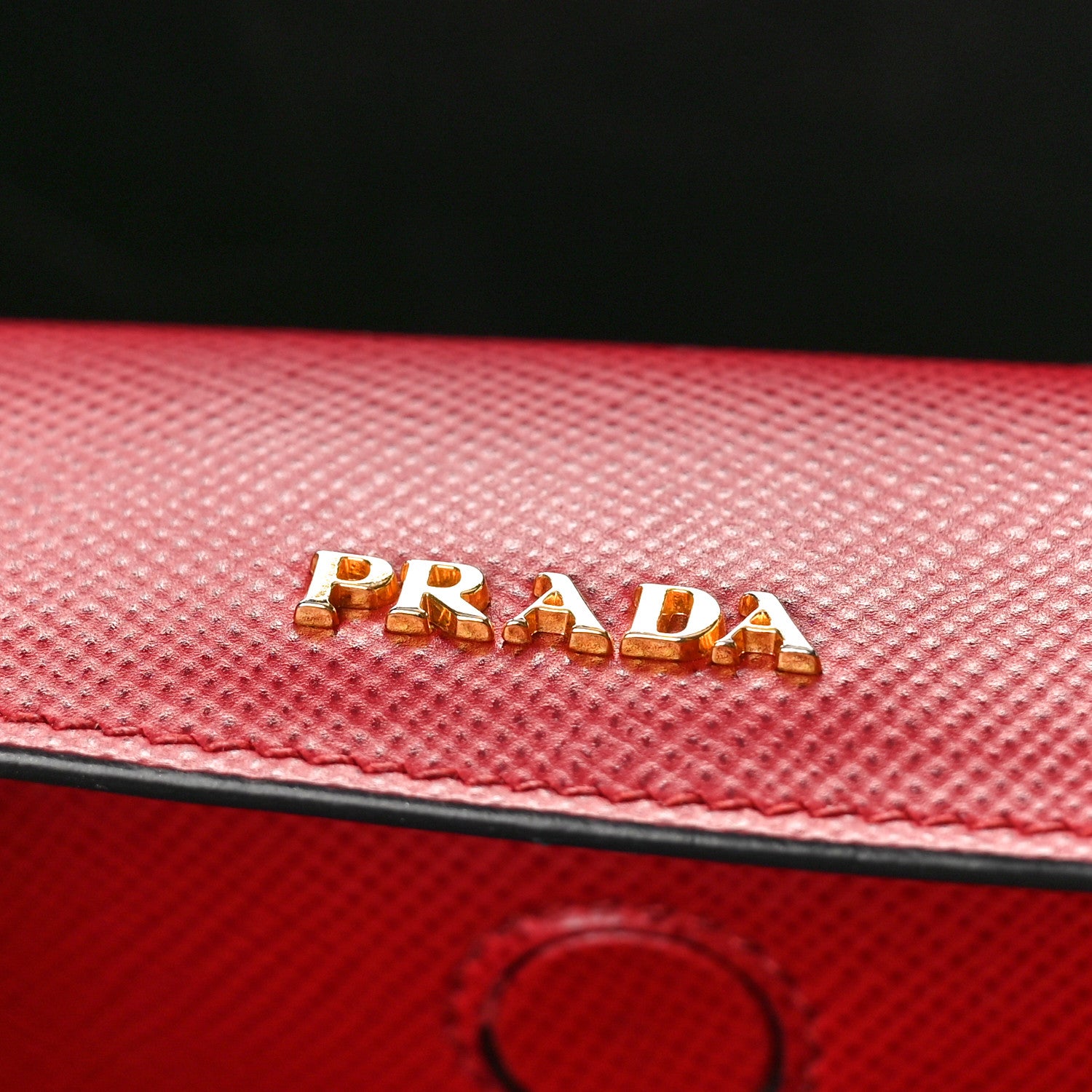 Prada Saffiano Cuir Large Double Bag Fuoco Black 6 of 11