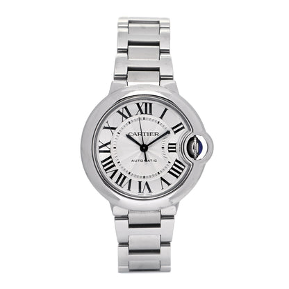 Cartier Stainless Steel 33mm Ballon Bleu De Cartier Automatic Watch 1 of 5