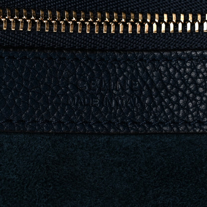 Celine Soft Grained Calfskin Small Belt Cabas Phantom Deep Blue 7 of 11