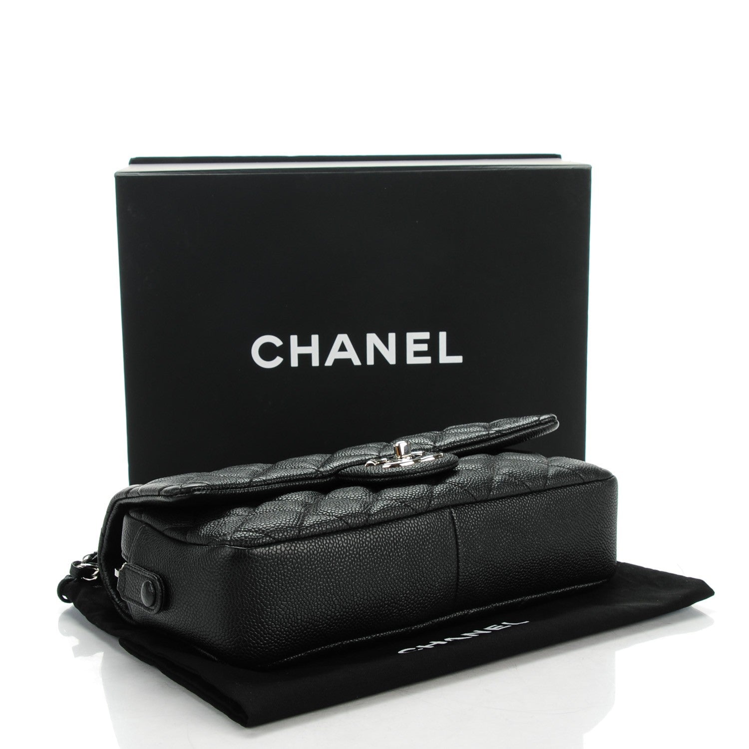Chanel Caviar Quilted Medium Easy Flap Black 4 of 8