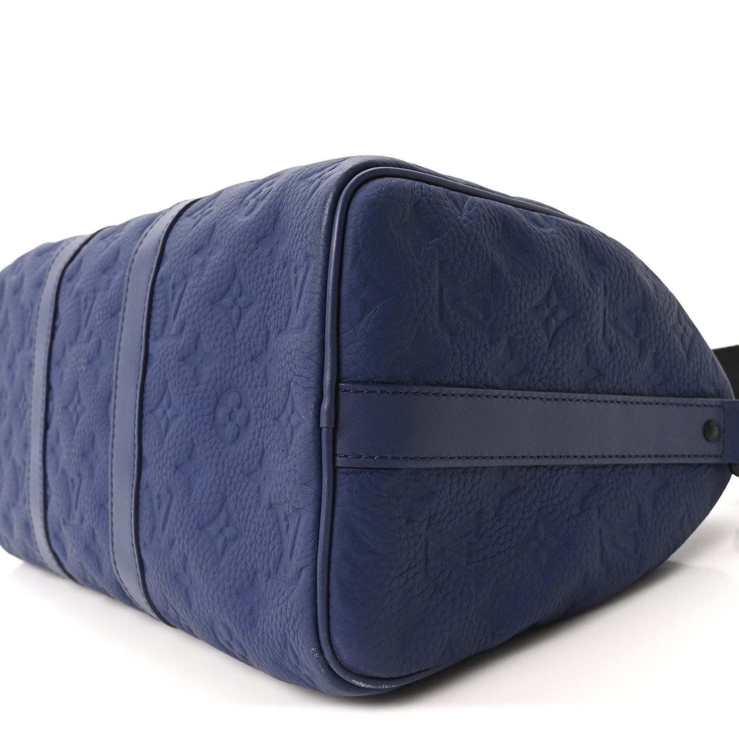 Louis Vuitton Monogram Taurillon Keepall Bandouliere 35 Blue 9 of 9