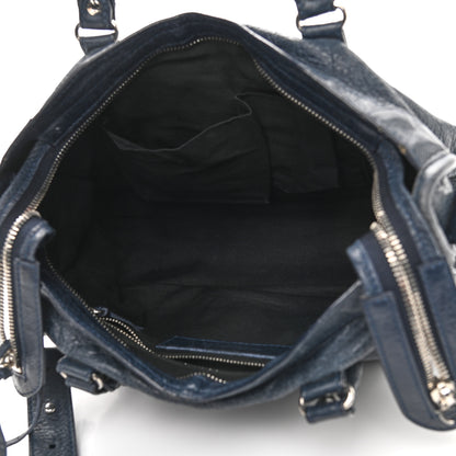 Balenciaga Agneau Classic Silver Hardware S City Bleu Obscur 5 of 14