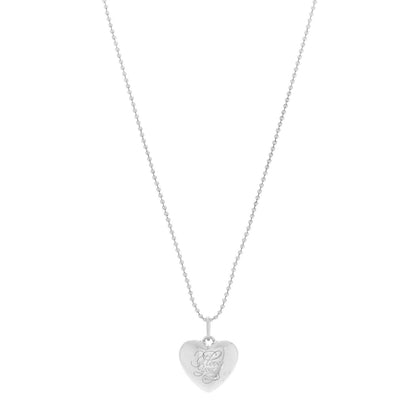 Tiffany Sterling Silver I Love You Heart Locket Pendant Necklace 1 of 7