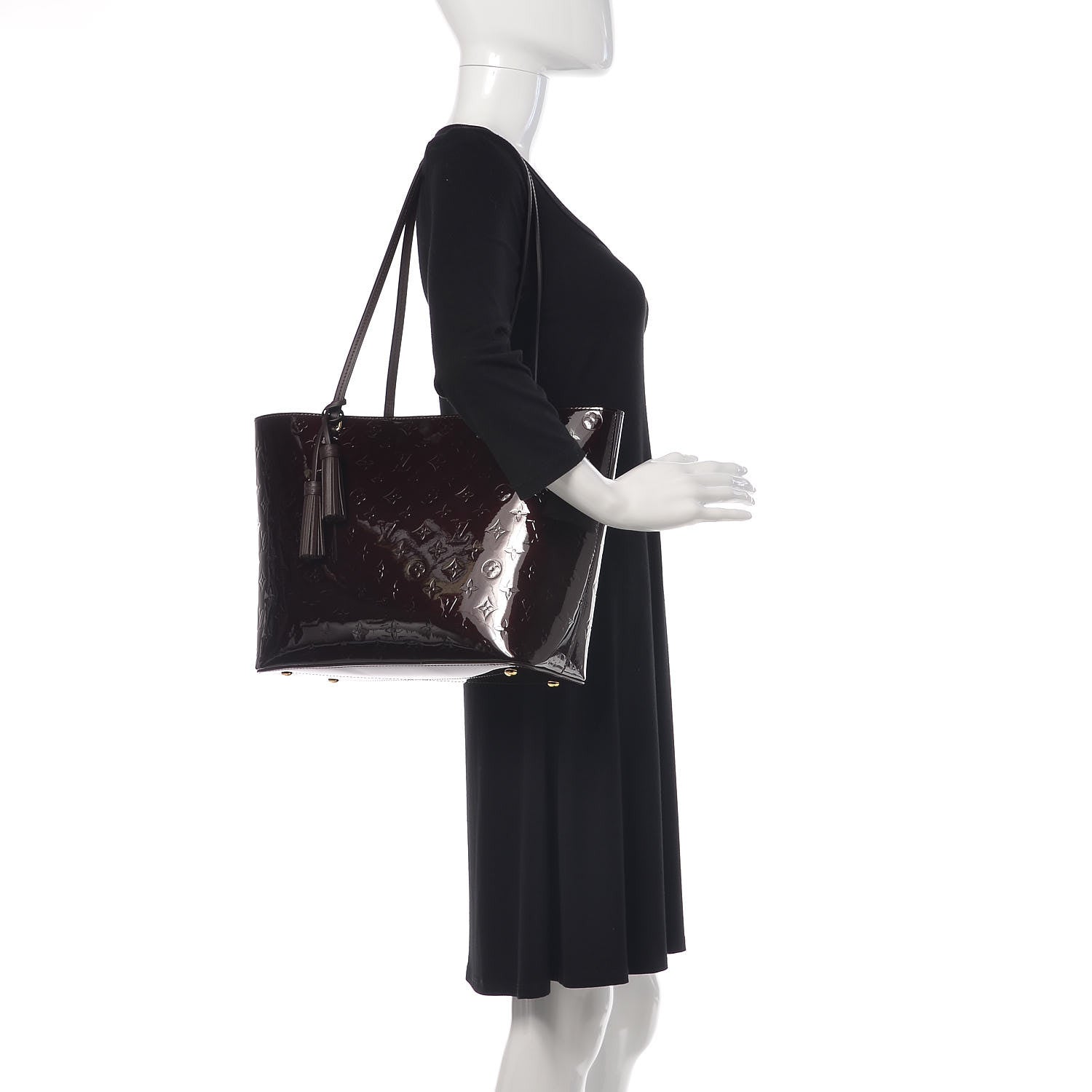 Louis Vuitton Vernis Long Beach MM Amarante 2 of 11