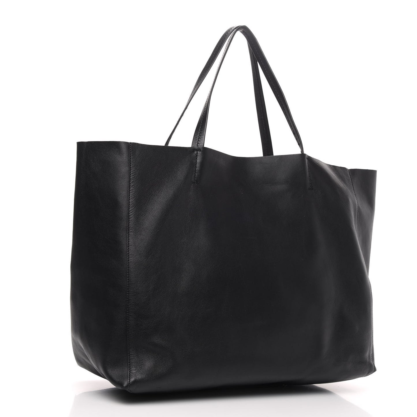 Lambskin Horizontal Cabas Black