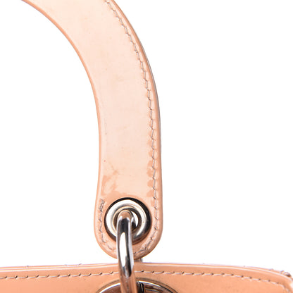 Christian Dior Patent Cannage Medium Lady Dior Beige 9 of 24