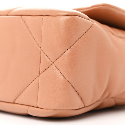 Chanel Lambskin Quilted Medium Chanel 19 Flap Brown 10 of 11