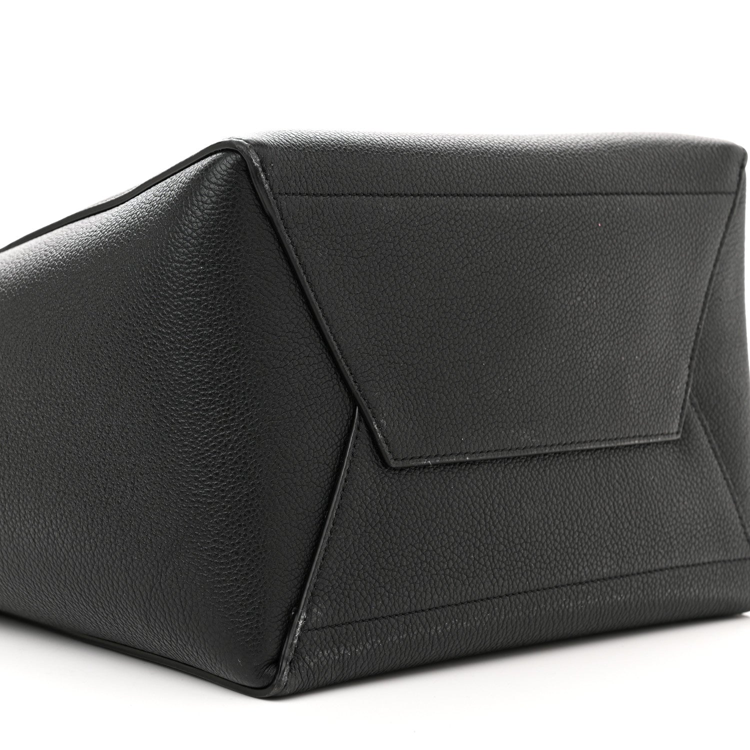 Celine Soft Grained Calfskin Sangle Bucket Bag Black 8 of 9