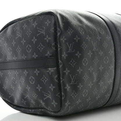 Louis Vuitton Monogram Eclipse Keepall Bandouliere 55 8 of 9