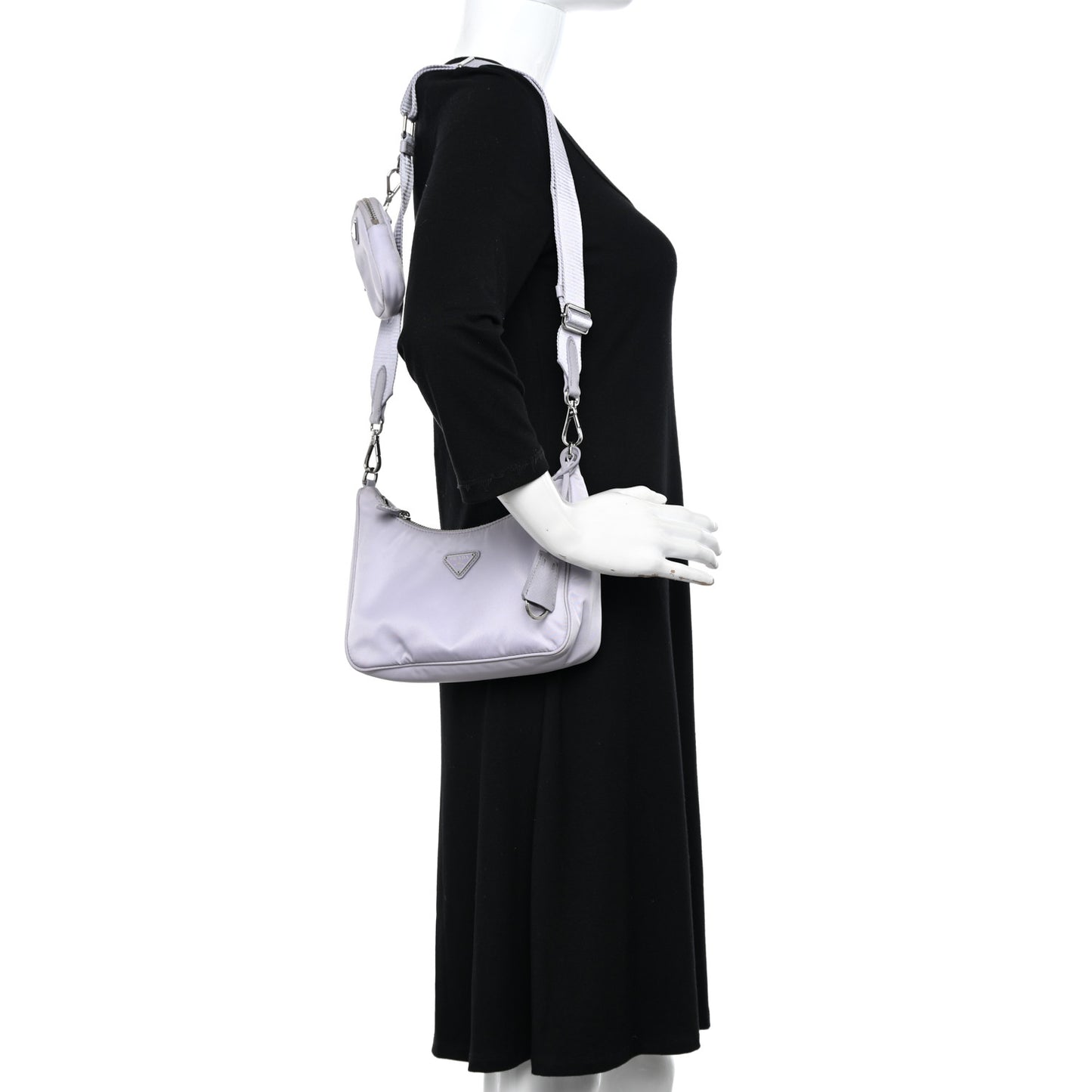 Re-Nylon Saffiano Re-Edition 2005 Shoulder Bag Glicine