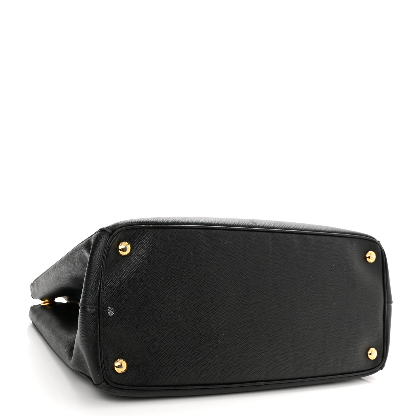 Saffiano Large Galleria Double Zip Tote Black
