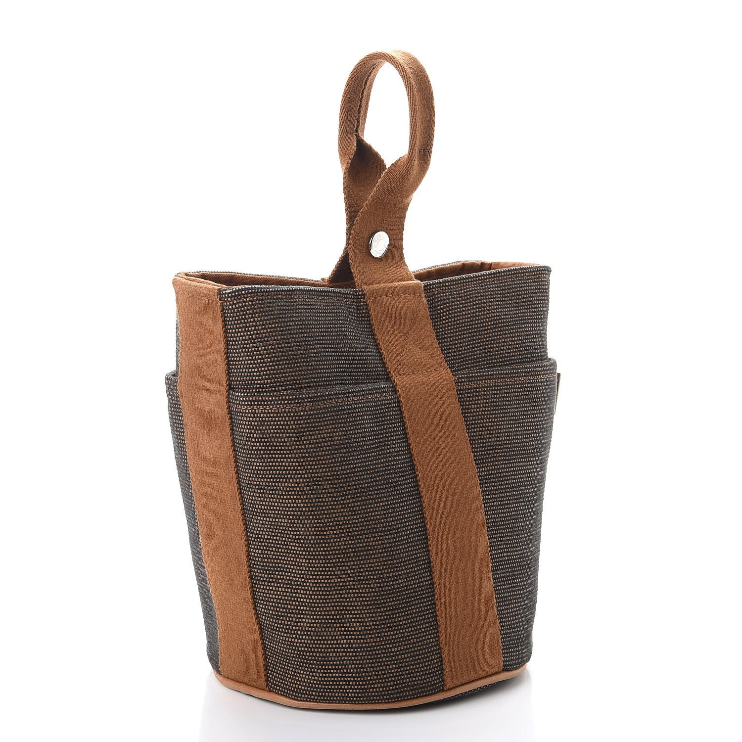 Hermes Toile Saxo PM Tote Brown 3 of 9