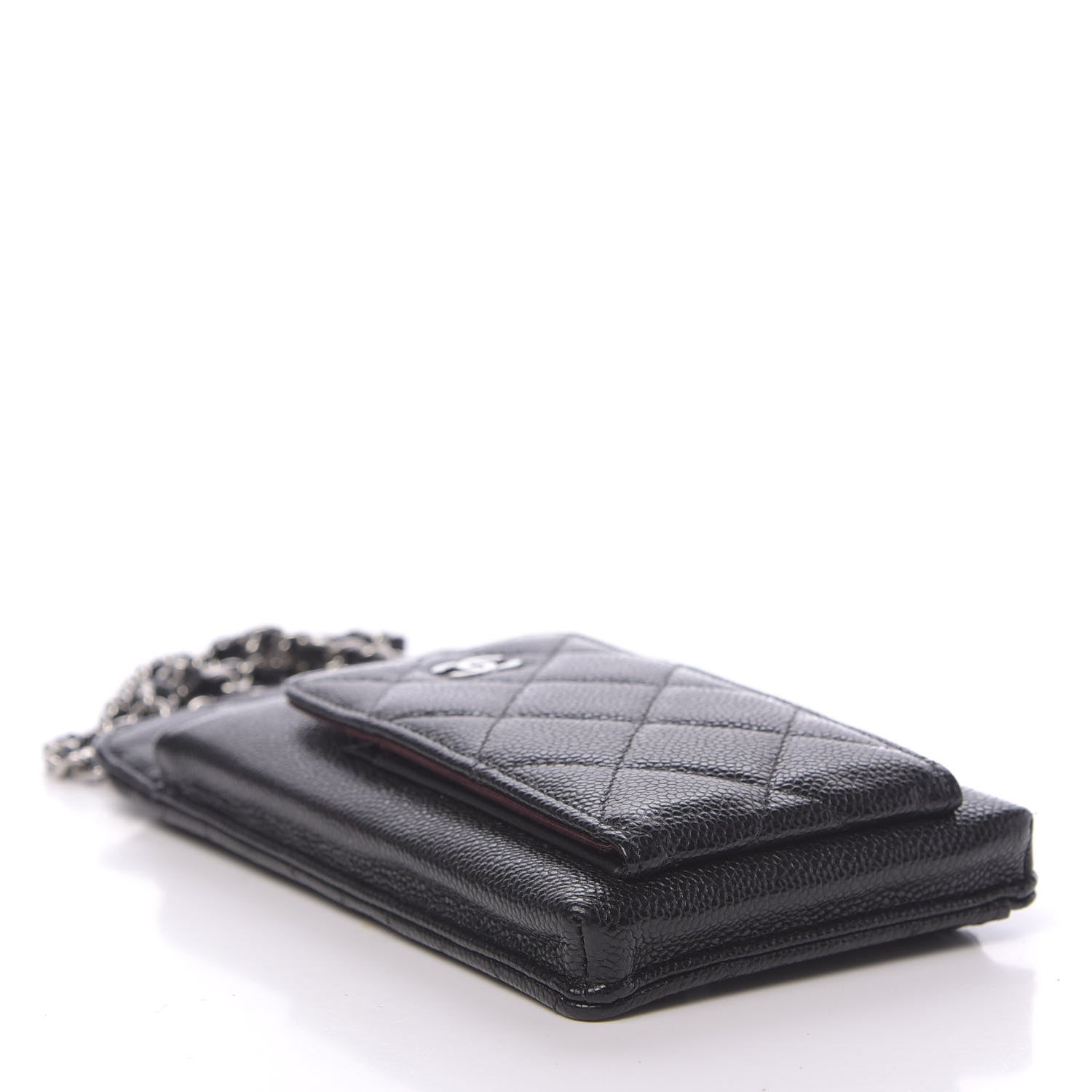 Chanel Caviar Quilted Zip Phone Case Black 4 of 14