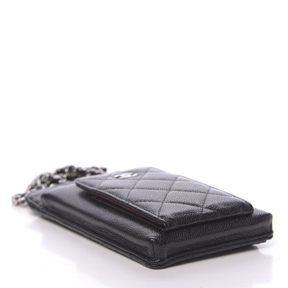 Chanel Caviar Quilted Zip Phone Case Black 4 of 14