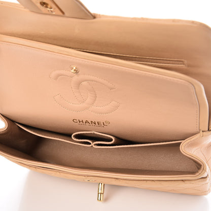 Chanel Lambskin Quilted Small Double Flap Beige 6 of 8