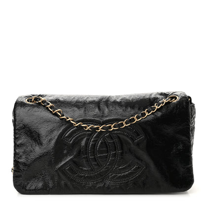 Chanel Vinyl Medium Rock and Chain Flap Black 1 of 10