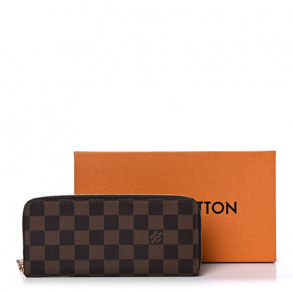 Louis Vuitton Damier Ebene Clemence Wallet Rose Ballerine 9 of 9