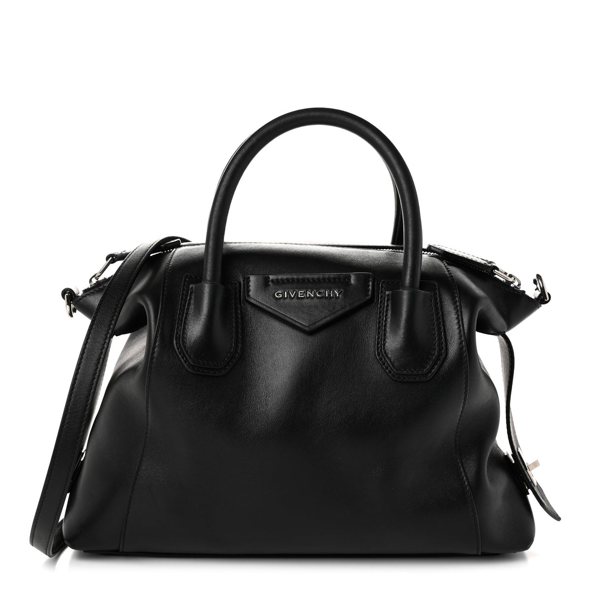 Smooth Calfskin Small Soft Antigona Black